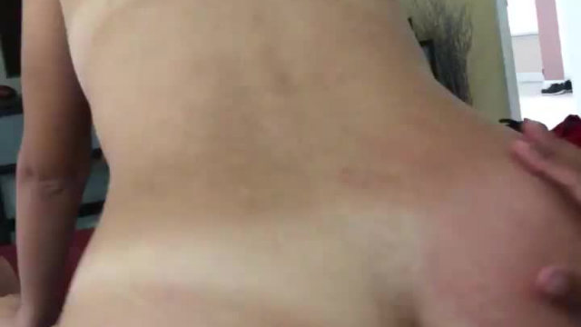 His cock slips out of me