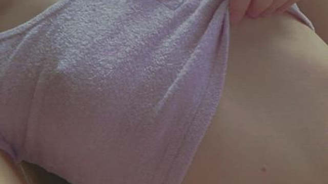 My tits are so tiny so I don't need to wear a bra at all??