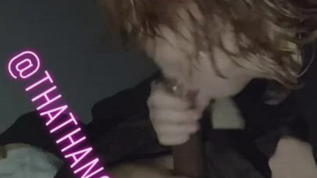 Literally shoots down her throat, doesn’t waste a drop