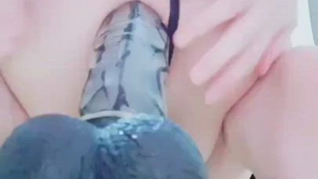 This dildo is so big that it fills my ass?