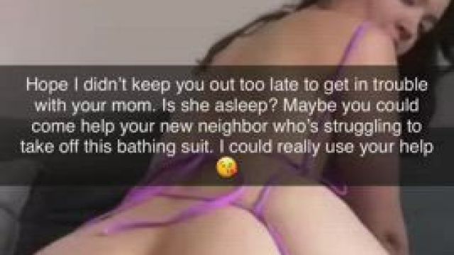 You went down to your apartment pool late at night for the sexy tub. You ran into