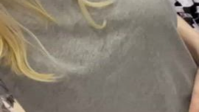 I never wear a bra while in public [F]