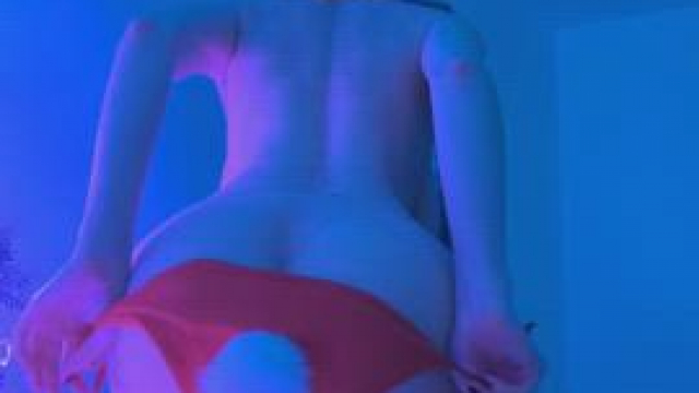 Getting my panties off to show my pussy from rear