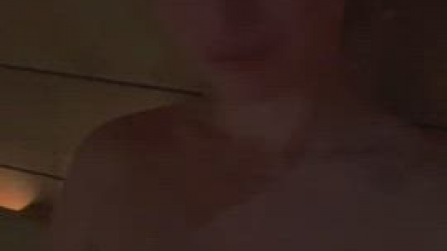 Worked up the courage in the sauna