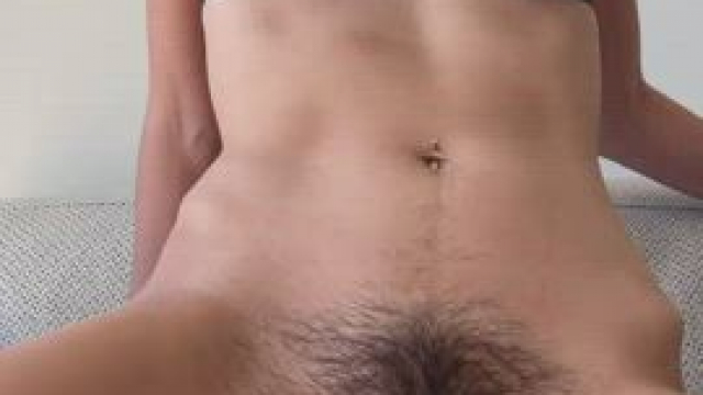 Getting myself off with a hairy foot fuck