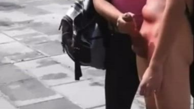 Spidey shoots his web in public.