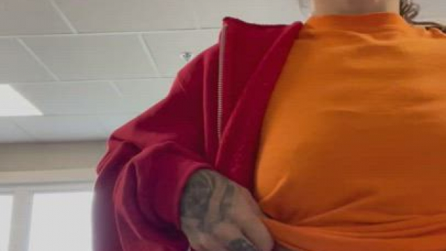 I almost got caught by the truck going on the scale and my manager ;)