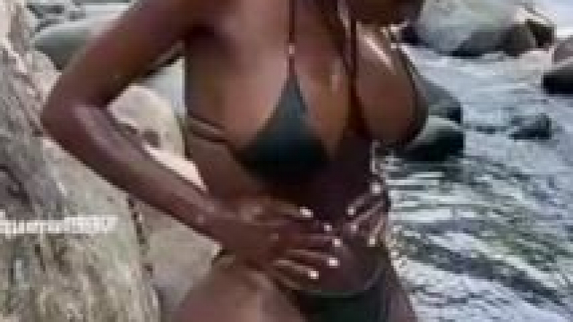 Ebony chick in the wilderness!