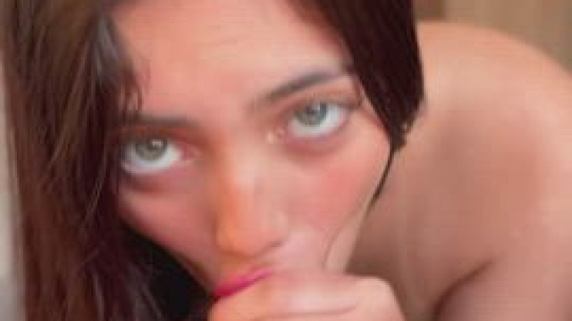 Bet you'll cum on my throat before you can even shove it up my pussy