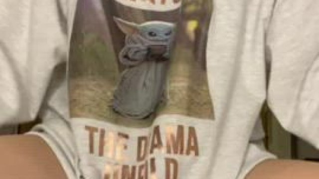 how do I look underneath my grogu shirt... 