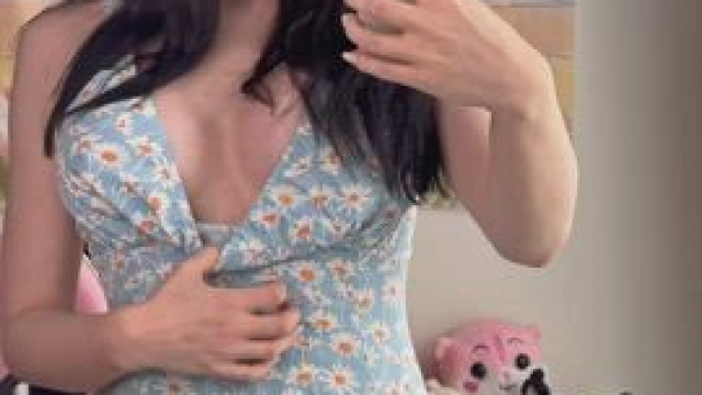 I never wear a bra or panties under a summer dress