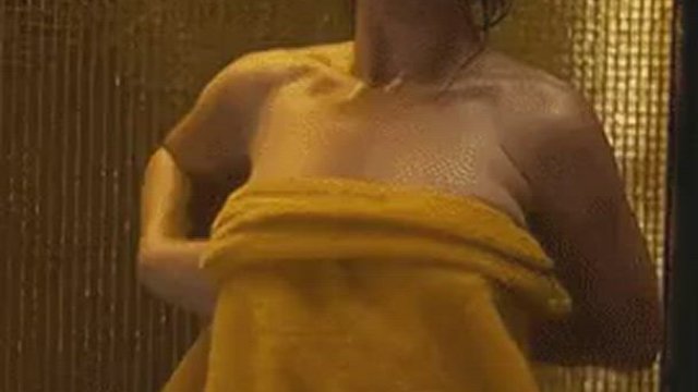 Lily James in a Shower