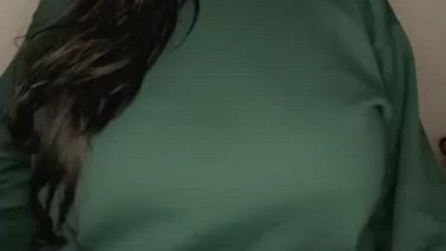 Just a girl with tits the size of her head