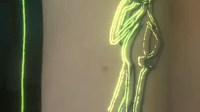 Finally used the neon shadow filter to show off my body 