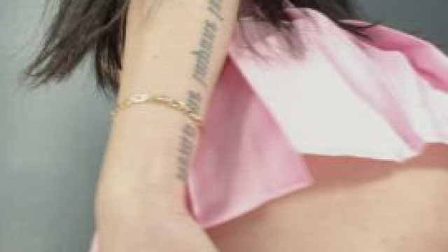 It feels so nice to spread my soft buns as I'm not wearing panties under my skir