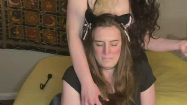 This chick can barely contain herself. She was supposed to get edged 10+ times,