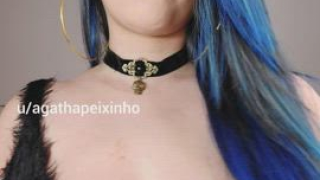 just a girl who's happy to show her tits