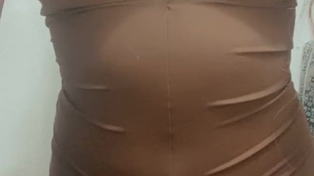 Watch the way my tits bounce when they drop out of my romper 