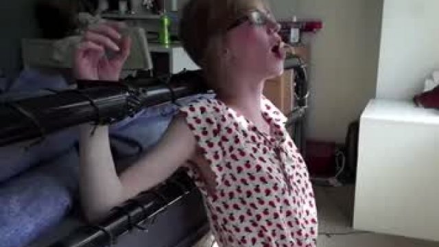 Nerdy Young girl Bound For Free Use