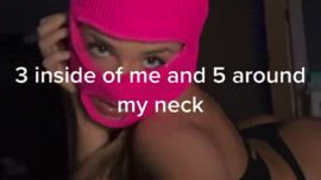 mask girl i love it rough