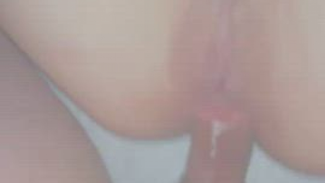 Fucking her in the ass so I can get a good look at her hairy pussy