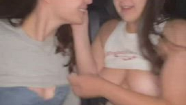 kissing in the back of the Uber