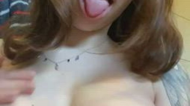 Hungry woman is is trying to share some banging perfect boobies