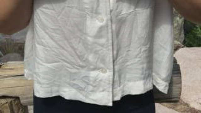 Flashing my hard nipples in public