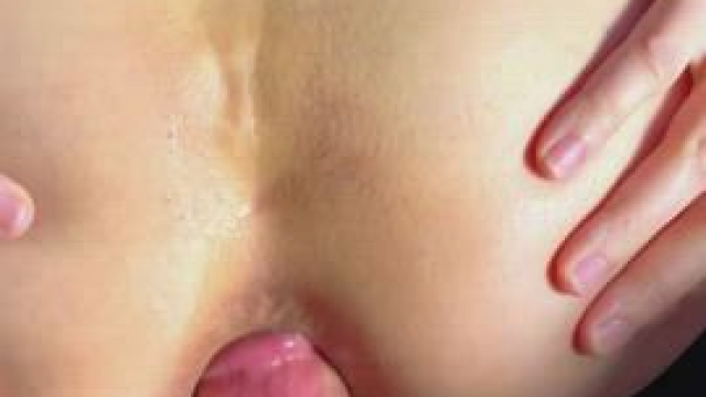 Just fuck my ass non stop. Please. Stretch it. Make it gape. And then fill it wi