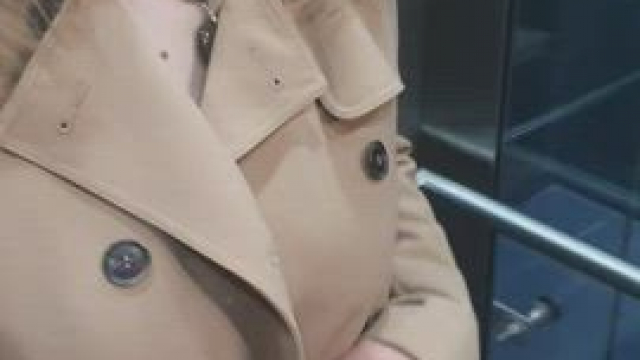 The person who passed by this glass elevator on the stairs was probably a bit pu