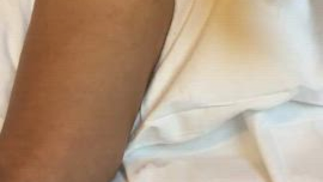 Getting my little Asian pussy fingered from the back!