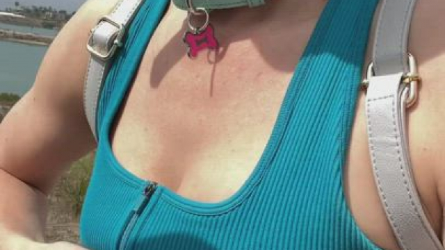 We get naughty anywhere.. even on a motorcycle! Yes I needed a pee break! Oops. 