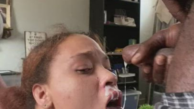 Taking a load before getting fucked