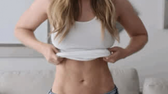 Niece Waidhofer showing off