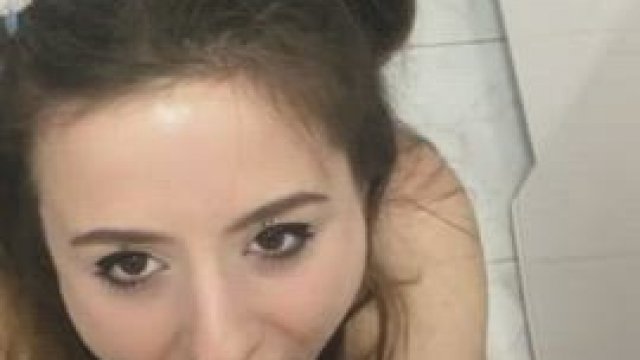 Teeny girl sucking dick and swallowing! - GabriellaLati