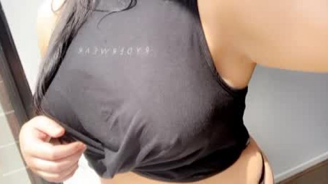 Always getting my tits out 