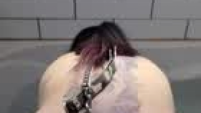 Chain, leash and a good slut