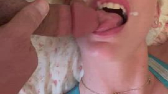 Can you believe my husband shares me? I love licking up fat loads