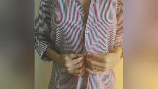 I love to hide my big under big shirt