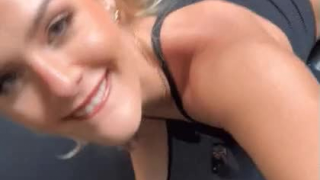 covered in cum in a public parking garage [GIF]