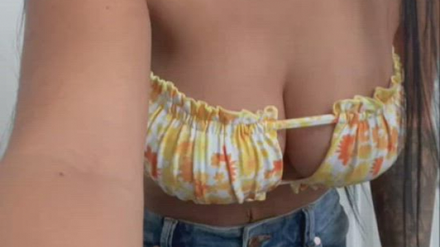 Excited to see how many looks I get at the beach in this top