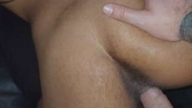 Stretching her tiny pussy