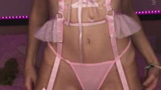 I'm slowly bending to tease and excite