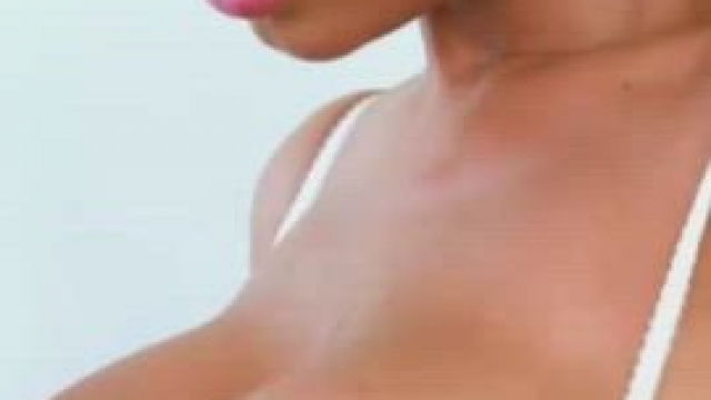 Bimbos suck on each others huge tits