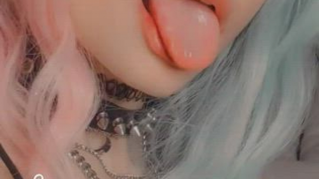 Close up ahegao video