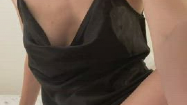 Pretty girl teasing pussy