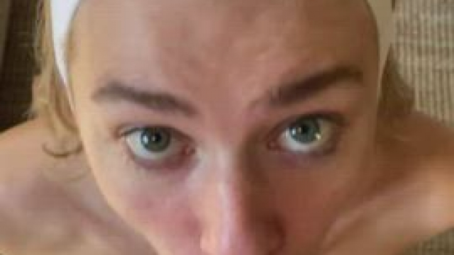 Giving him his daily blowjob