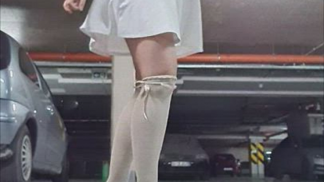 Oops I think I've lost my panties on a parking lot