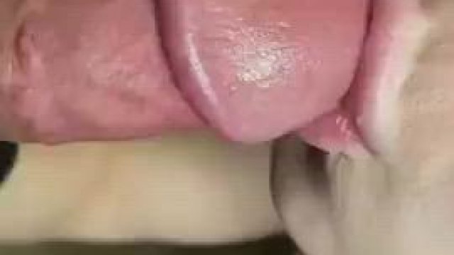 She knows how to use just the tip to get him to cum all over her face...