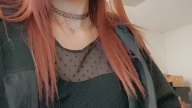 My bra was hurting my back...so I took it off at my desk 